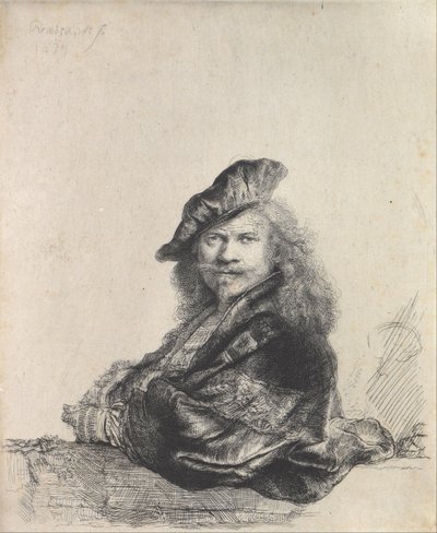 自画像 作： Rembrandt van Rijn